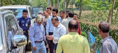 চীনের হাসপাতাল নির্মাণ: রংপুরে তিস্তার চরাঞ্চল পরিদর্শন