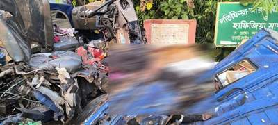 সুনামগঞ্জের ছাতকে বাস–পিকআপ মুখোমুখি সংঘর্ষে চালক নিহত