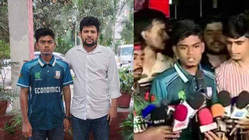 বোতল ছুড়ে মারা সেই শিক্ষার্থী ছাড়া পেয়ে যা জানালেন 