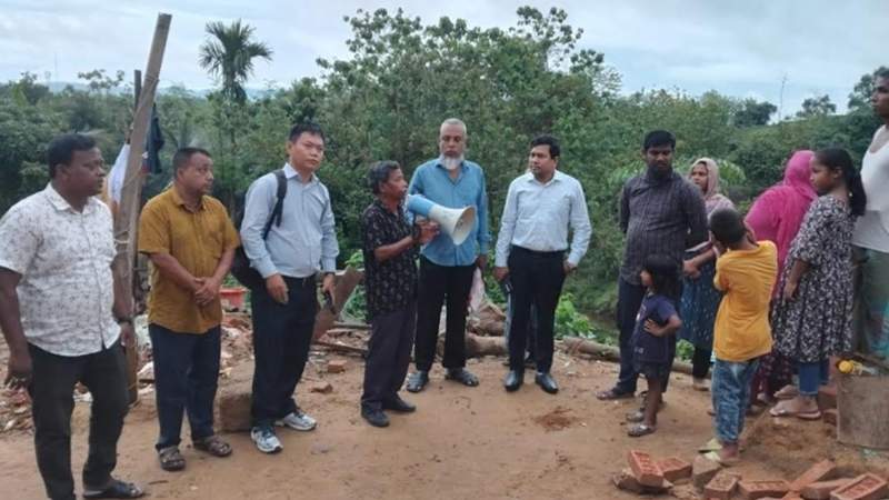 প্রশাসনের সতর্কতা জারি: রাঙামাটিতে পাহাড়ধসের আশঙ্কা