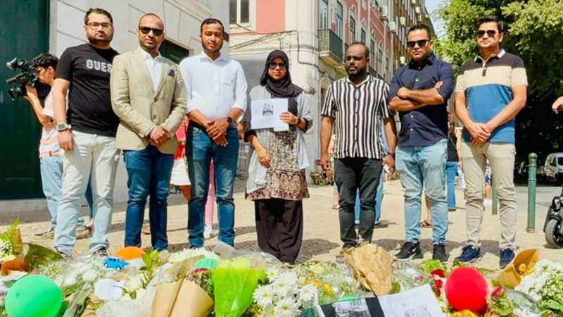 পর্তুগালের লিসবনে দুর্ঘটনায় নিহতদের কাজা দো বাংলাদেশের শ্রদ্ধা