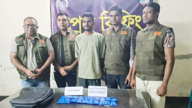 যশোরে ৩৫০০ পিস ইয়াবাসহ একজন গ্রেফতার