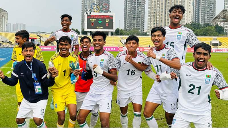 ব্রুনাইয়ের জালে বাংলাদেশের লাল-সবুজের কিশোরদের ৮ গোল