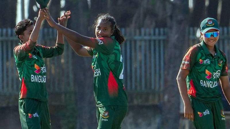 পাকিস্তান দলকে হারিয়ে সমতায় বাংলাদেশ অনূর্ধ্ব-১৯ নারী দল