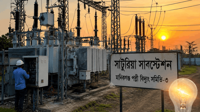 কালিয়াকৈর গ্রিডে ত্রুটি, সাটুরিয়ায় বিদ্যুৎ সংকটে ৪৭ হাজার গ্রাহক